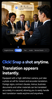 Cadeaux d'entreprise : Traducteur intelligent IA à double écran avec traduction en temps réel, enregistrement vocal et photo, et traduction hors ligne