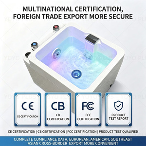 Bañera de Hidromasaje Acrílica para Pedicura, con Certificación CE, CB y FCC, Estación de Pedicura Comercial para Salón de Belleza, Recipiente para Remojar los Pies - Product Image 3