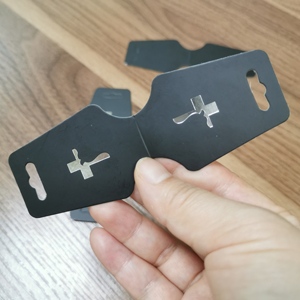 Customized Logos Jewelry Earring Display Hang Tags Cardboard Packaging Earring Cards With Punch Hole - Product Image 3