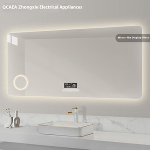 Gương phòng tắm LED thông minh với cảm biến chạm sáu nút, màn hình Bluetooth, hiển thị nhiệt độ và ngày, chức năng trang điểm - Product Image 3