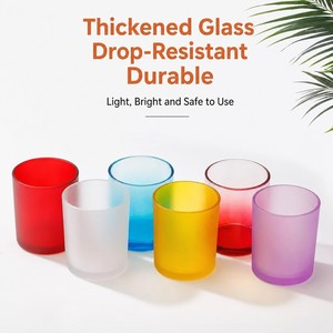 Bouteille vide en verre cristal de 8 oz pour bougies, toutes couleurs, pour aromathérapie <span class=keywords><strong>maison</strong></span>, Noël - Product Image 2