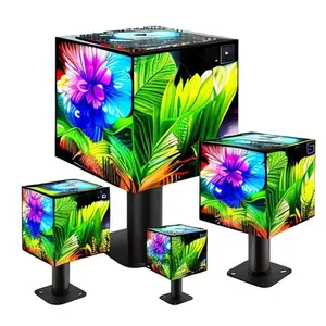 Farbige Outdoor-Pantallas Led Werbung WLAN-Steuerung 6-Seiten-Webe-Led-Webe-Bildschirm-Anzeige für Marketing