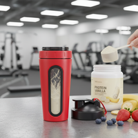 Bouteille shaker personnalisée avec logo, 24 oz, en acier inoxydable, bouteille d'eau de fitness, résistante aux odeurs, isolée, bouteille d'eau pour la salle de sport