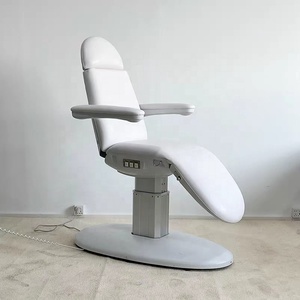 <b>Electric</b> Facial Massage <b>Table</b> Spa Salon Treatment Bed 3 Motor Adjustable PU Leather Upholstered Equipment - Product Image 3