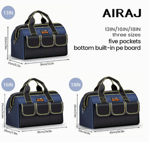 Airaj Outdoor <strong>Tool</strong> Storage Tote Bag Waterproof Base <strong>Tool</strong> <strong>Roll</strong> up Bag Heavy Duty Canvas Electrician Mechanic <strong>Tool</strong> Bag - Product Image 4