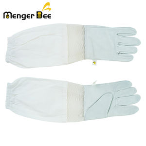 2025 New Style Short Sheepskin Beekeeping <b>Gloves</b> Breathable Waterproof Abrasion-Resistant Anti-Bees <b>Safety</b> Equipment - Product Image 6