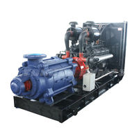 Pompa Air sentrifugal 10 inci, mesin Diesel, berpendingin Air 40-300mm 380V sabuk Drive ZHECN; Pompa produk