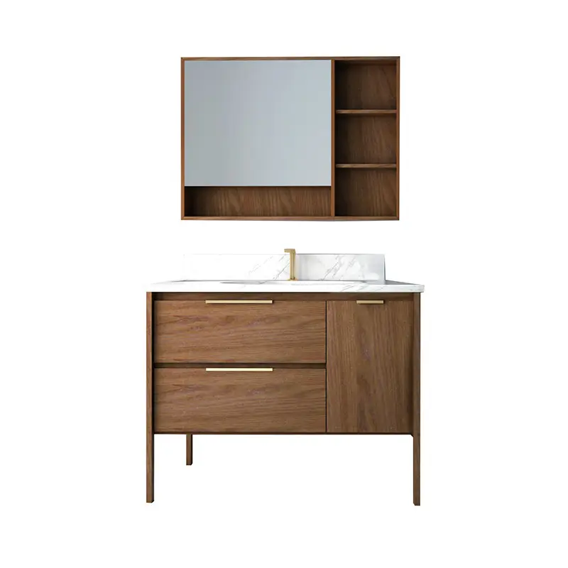 Meubles de salle de bains, commode, armoire haut de gamme moderne de luxe étanche, meubles en miroir