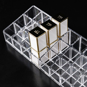 Rõ ràng sơn móng tay tổ chức trang điểm son bóng hiển thị đứng Acrylic giữ son môi - Product Image 2