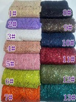 Tissu en dentelle suisse en voile brodé de paillettes de luxe, tulle français de haute qualité pour robe de mariée