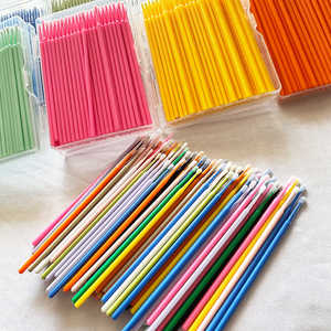 Spazzole Microfibra Monouso Rosa Colorate all'Ingrosso, 100 Pezzi, per Applicazione Extension Ciglia - Product Image 4