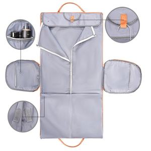 Sac de sport de voyage multifonctionnel simple à grande capacité en gros personnalisé, sac de costume à fermeture éclair en matériau PU tendance - Product Image 4