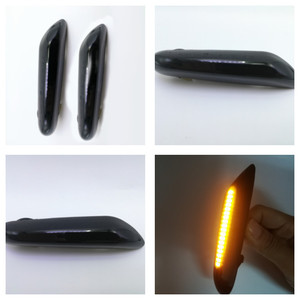 Pour <span class=keywords><strong>BMW</strong></span> E46 <span class=keywords><strong>E90</strong></span> 1/3/5 série feuille plaque lumière côté <span class=keywords><strong>clignotant</strong></span> coulant lumière jaune insertion directe pièces et accessoires automobiles - Product Image 3