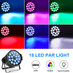 U`King - Foco LED Par de 18x8W con Carcasa de Aluminio, Iluminación RGBW para Discotecas, Luces LED Par para Escenarios - Product Image 2