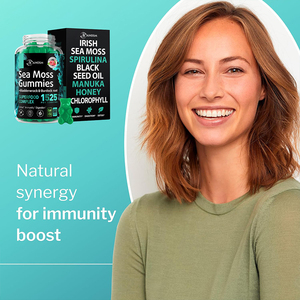 เยลลี่เสริมภูมิคุ้มกันจากสาหร่ายไอริช น้ำมันเมล็ดดำ และคลอโรฟิลล์ สำหรับผู้ใหญ่ ยกเว้นผู้ตั้งครรภ์ - Product Image 5