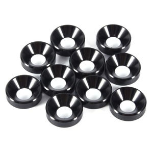 Arandela de copa de guardabarros de parachoques avellanado de acero inoxidable de aluminio anodizado con acabado Color Chapado en zinc para tornillo - Product Image 3