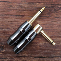 Câble de guitare à angle droit 10 pieds, prise coudée vers droite, finition Gunmetal, gaine noire pour pédalier compact, scène, usine