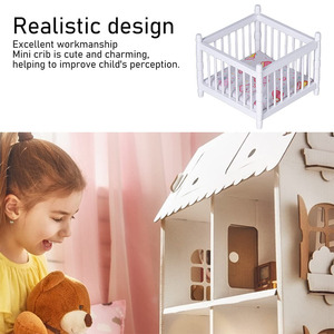 1:12 casa delle bambole Mini mobili camera dei bambini letto del bambino altalena - Product Image 2