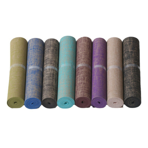 เสื่อโยคะยาง<span class=keywords><strong>ปอ</strong></span>กระเจาและยางธรรมชาติ - Product Image 1