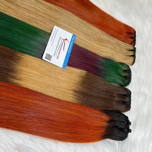 Merveilleux Ombre Couleur Os Droite Haute Qualité Extensions de Cheveux Humains, Os Droit Vietnam Cheveux Bundle - Product Image 2