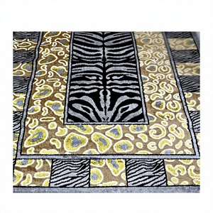 Alfombra Adiva Moderna Turca Gaziantep, Tejida a Máquina, Jacquard, de Poliéster, Resistente a las Manchas, con Base de Yute de Pelo Alto y Grueso - Product Image 2