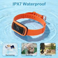 Collier de dressage électronique pour chien étanche IPX7 rechargeable avec télécommande, portée 3500 pieds, modes bip, vibration et choc, anti-aboiement