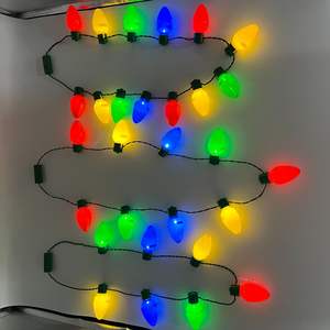 Led Natal Corda Lâmpada Iluminar Colorido Flash Colar Brilho Brinquedo - Product Image 4