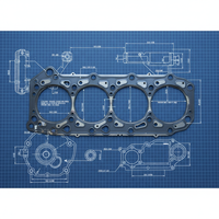 طوقا رأس أسطوانة المحرك OEM 11044-VC100