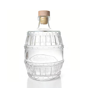 Proveedor con <span class=keywords><strong>Experiencia</strong></span> en Exportación, Botella <span class=keywords><strong>de</strong></span> Vidrio Vacía <span class=keywords><strong>de</strong></span> 500 ml con Forma <span class=keywords><strong>de</strong></span> Barril para Vino, Licor, Cerveza, Vodka y Whisky, con Corcho, Nuevo Diseño - Product Image 2
