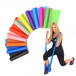 Yoga Pilates Stretch Elastic <span class=keywords><strong>Fitness</strong></span> <span class=keywords><strong>Band</strong></span> 150cm Long Durable Rubber TPE Gym Resistance <span class=keywords><strong>Band</strong></span> Antideslizante Eco-Friendly <span class=keywords><strong>Band</strong></span> - Product Image 2