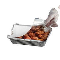 Récipient en papier d'aluminium découpe de papier couvercle en carton plat