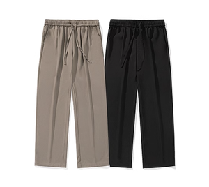 Nuevos <span class=keywords><strong>Pantalones</strong></span> deportivos informales <span class=keywords><strong>para</strong></span> <span class=keywords><strong>hombre</strong></span>, sueltos que combinan con todo, con cordón de moda, estilo extragrande, <span class=keywords><strong>Pantalones</strong></span> rectos de pierna ancha, elegantes - Product Image 2