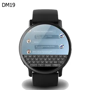 2021 sem fio 4g câmera à prova d' água dm19 smartwatch para homens relógio inteligente android e ios