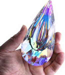 120mm Crystal Prism Suncatcher Window Hanging Sun Catchers AB Colored Crystals Faceted Prism <strong>Rainbow</strong> <strong>Maker</strong> Pendant - Product Image 1