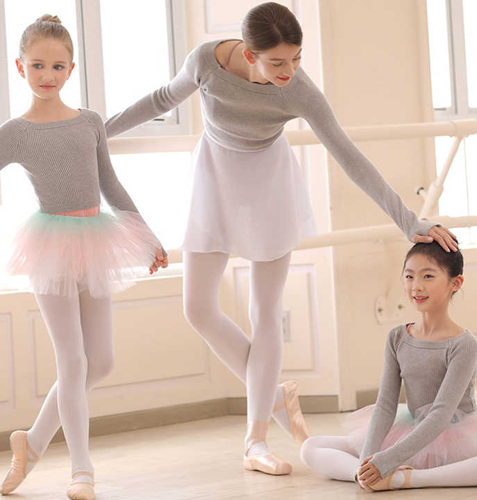 Girls Black EVERSWE Girls Microfiber Footless Tights Ultra Soft