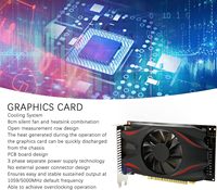 2GB GDDR5 GTX650 128Bit 1059MHZ Core ATI GPU PCI Express3.0 Carte de jeu vidéo Nouveau VGA/DVI PC Gaming Fan Cooler for Workstation