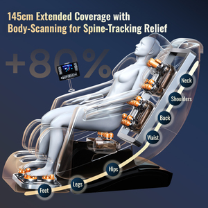 Silla de Masaje Premium Japonesa Snowfit 8025 con Control por Voz Inteligente AI, Función Musical, Bolsas de Aire y Reclinación con un Toque - Product Image 3