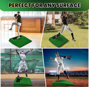 Vente en gros usine <span class=keywords><strong>NAJA</strong></span> DZ098 – Monture de lanceur de baseball/softball portable et durable en PE, 76x76cm, avec logo personnalisé, équipement de terrain - Product Image 3