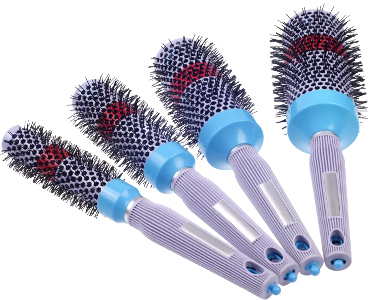 Strumenti per lo Styling dei capelli delle donne spazzola per capelli rotonda in ceramica con setole di cinghiale resistente al calore