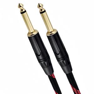 <b>Instrumentation</b> Cable 6.35mm Male To Male Nylon Sheath Braid Shielding For Electronic <b>Keyboards</b> Guitars Basses - Product Image 3