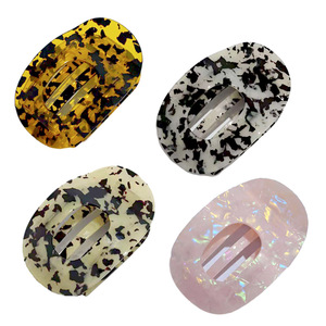 กิ๊บติดผมทรงกลมลายเสือดาวฝรั่งเศส พร้อมกิ๊บอะซิเตท ทรงผมครึ่งหางปลา พร้อมกิ๊บแบบฉลาม - Product Image 2