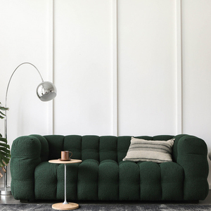 Sofá Chesterfield de Tela de Lana de Cordero, Inflable, Diseño Japonés, <span class=keywords><strong>para</strong></span> <span class=keywords><strong>Apartamentos</strong></span> Pequeños, Sala de Estar Moderna, Estilo Nórdico, Ligero y Lujoso - Product Image 4