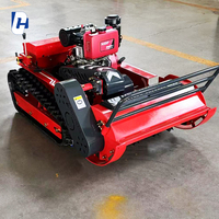 Tondeuse à Gazon sans Fil de Haute Qualité 800 mm Certifiée Longjie, 48 V, Moteur Quatre Temps pour Agriculture, Télécommande sans Fil