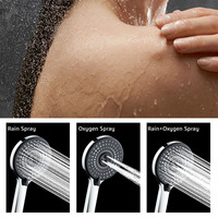 LEELONGS Meilleure vente en ligne Pommeau de douche haute pression en plastique 3 modes pour salle de bain 12cm