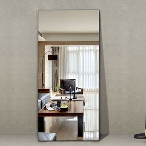 2025 personnalisé nouveau miroir d'habillage de sol pleine longueur cadre en alliage d'aluminium mural grand raccord pour meubles de salon - Product Image 2