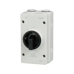 4P 1000V DC 25A Plastic Enclosure Box Isolation Switches Electric Lockable PV Isolator Switch