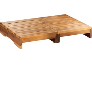 Wooden <b>Step</b> <b>Stool</b> Natural Wood Color Minimalist Style Bathroom Safety Equipment - Product Image 1