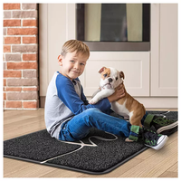 Tapis de bienvenue en relief personnalisé, paillassons unis, PVC, imperméables pour le salon, vente en gros