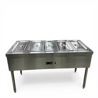 Bain-marie électrique 220V en acier inoxydable, chauffe-plats de table pour buffet, capacité 9L, pour restaurants, cuisines, hôtels, traiteurs