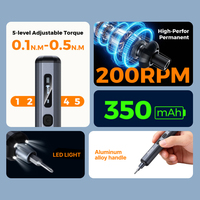 Kit de Destornilladores Eléctricos de Precisión 76 en 1, Recargable, con Puntas Magnéticas, Logotipo Personalizado, Fabricante de Herramientas de Reparación Electrónica OEM ODM
